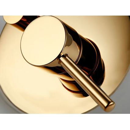 REA-P4110 - Juego de ducha LUNGO con grifería empotrada, acabado dorado