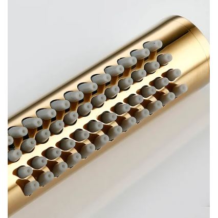 REA-P4110 - Juego de ducha LUNGO con grifería empotrada, acabado dorado