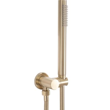 REA-P4160 - Juego de ducha con grifería empotrada LUNGO oro cepillado