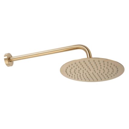 REA-P4160 - Juego de ducha con grifería empotrada LUNGO oro cepillado