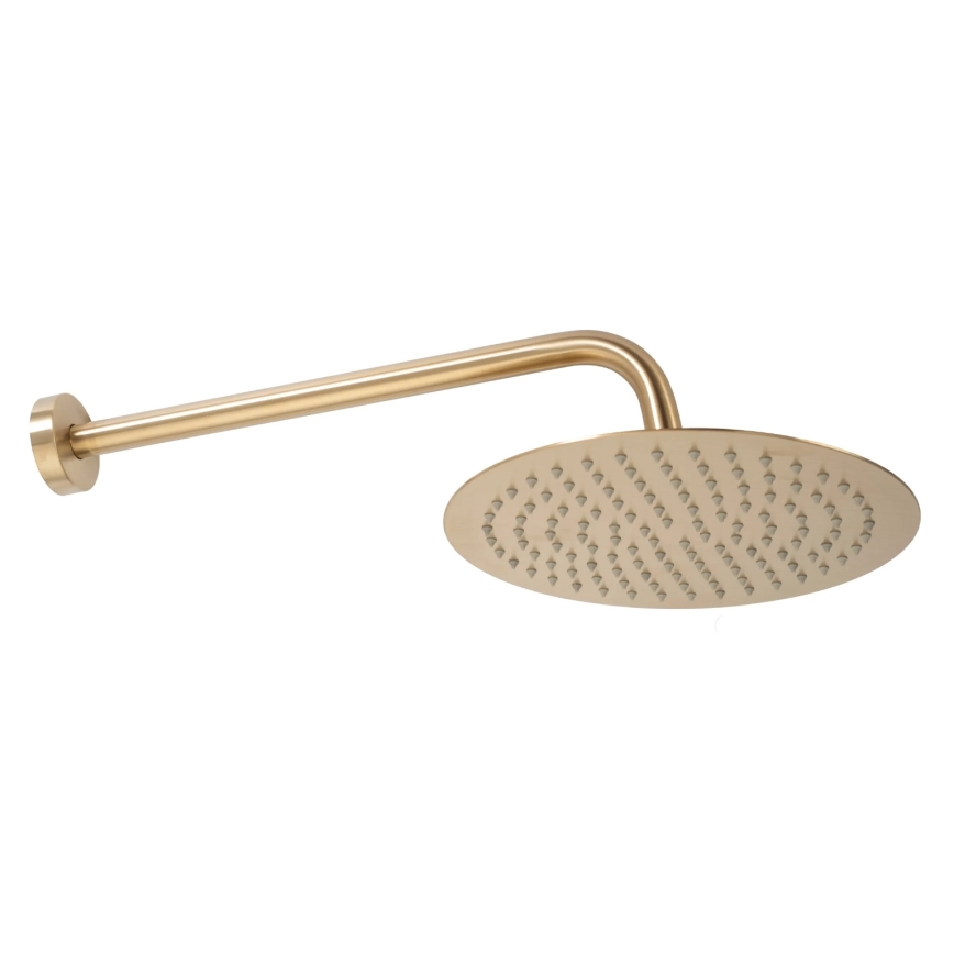 REA-P4160 - Juego de ducha con grifería empotrada LUNGO oro cepillado