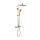 REA-P5004 - Set de ducha con grifería termostática TOM, acabado oro cepillado