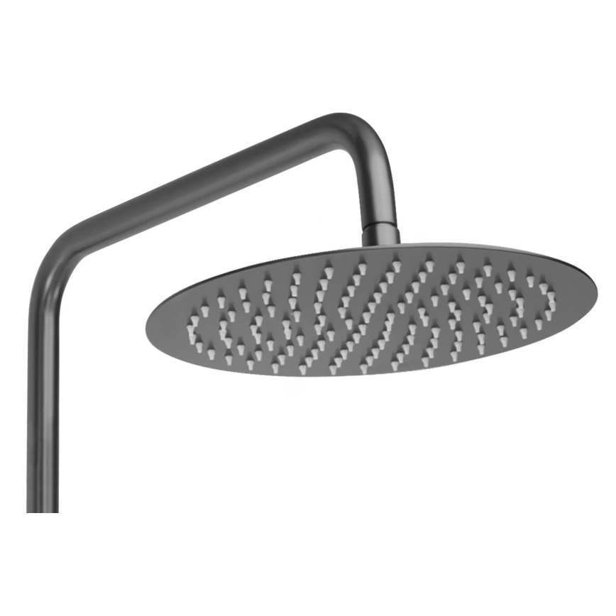 REA-P6386 - Set de ducha con mezclador termostático LUNGO titanio