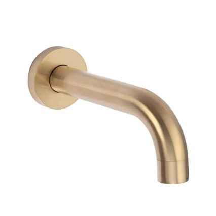 REA-P6609 - Set de ducha con grifo termostático empotrado LUNGO, acabado en oro cepillado