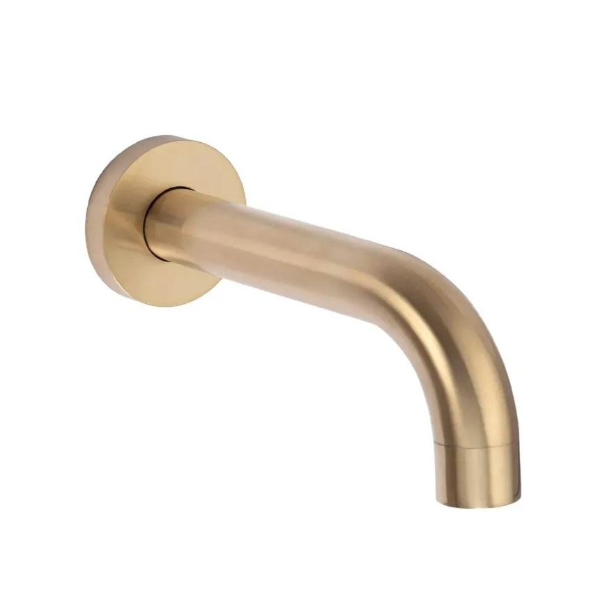 REA-P6609 - Set de ducha con grifo termostático empotrado LUNGO, acabado en oro cepillado