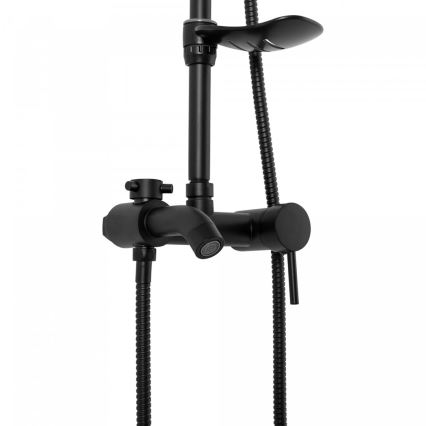 REA-P7005 - Set de ducha LUIS negro mate
