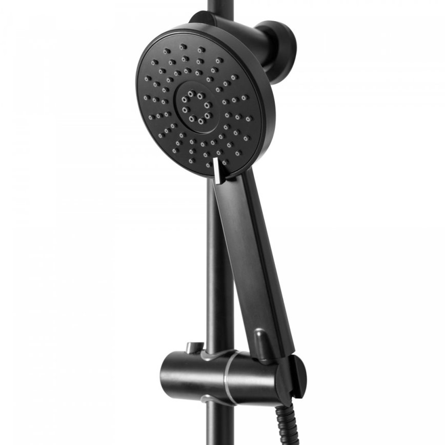 REA-P7005 - Set de ducha LUIS negro mate