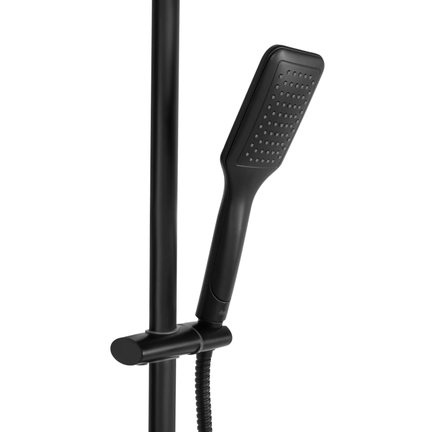 REA-P7101 - Conjunto de ducha con grifo termostático TOM negro mate