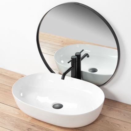 REA-U0024 - Lavabo sobre encimera CLEO 41x60,5 cm cerámica/blanco brillante