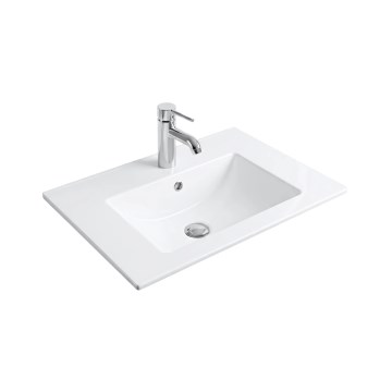 REA-U0040 - Lavabo encastrado DAFNE 46,5x76 cm cerámica/blanco brillante