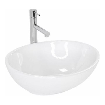 REA-U0133 - Lavabo sobre encimera SOFIA 34,5x41 cm cerámica/blanco brillante