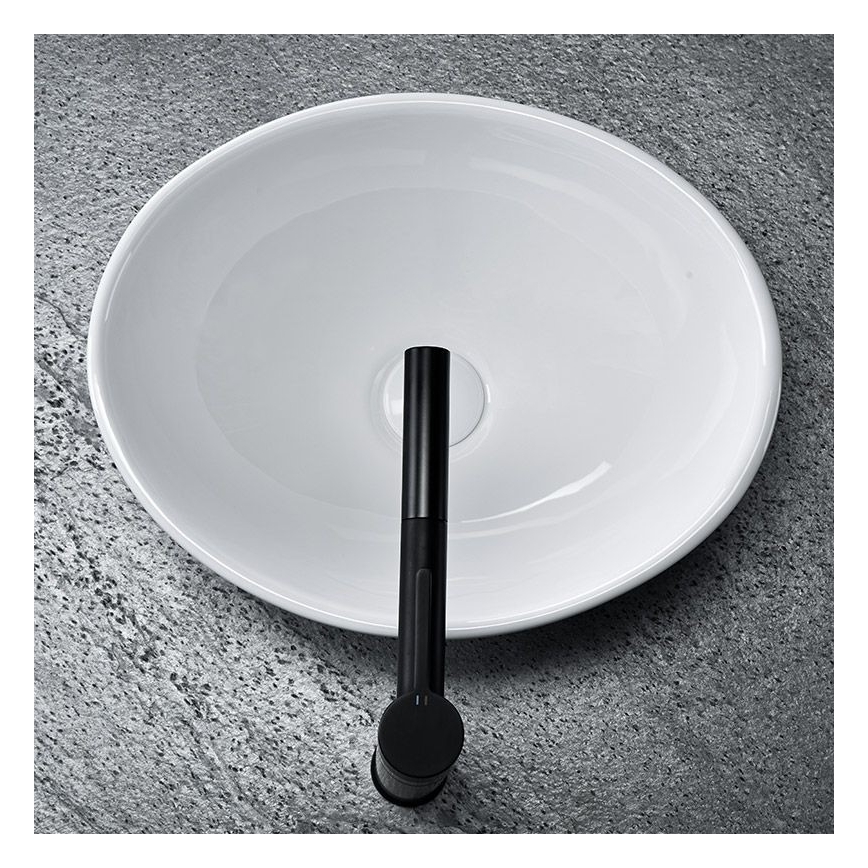 REA-U0133 - Lavabo sobre encimera SOFIA 34,5x41 cm cerámica/blanco brillante