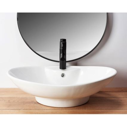 REA-U0160 - Lavabo sobre encimera ROSA 38,5x58,5 cm cerámica/blanco brillante