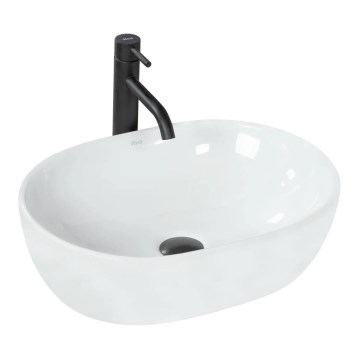REA-U0416 - Lavabo para encimera AMELIA 34,5x48 cm cerámica/blanco brillante