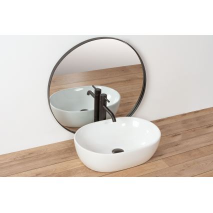 REA-U0416 - Lavabo para encimera AMELIA 34,5x48 cm cerámica/blanco brillante