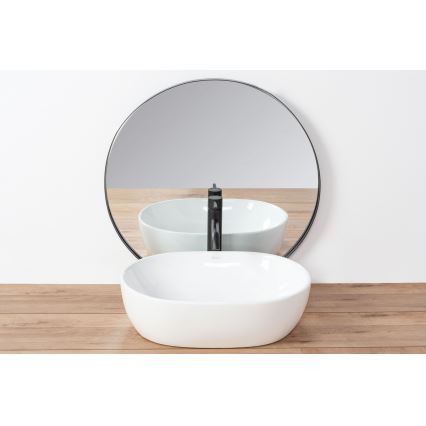 REA-U0416 - Lavabo para encimera AMELIA 34,5x48 cm cerámica/blanco brillante