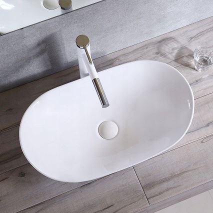REA-U0441 - Lavabo sobre encimera ROYAL 35,5x61,5 cm cerámica/blanco brillante