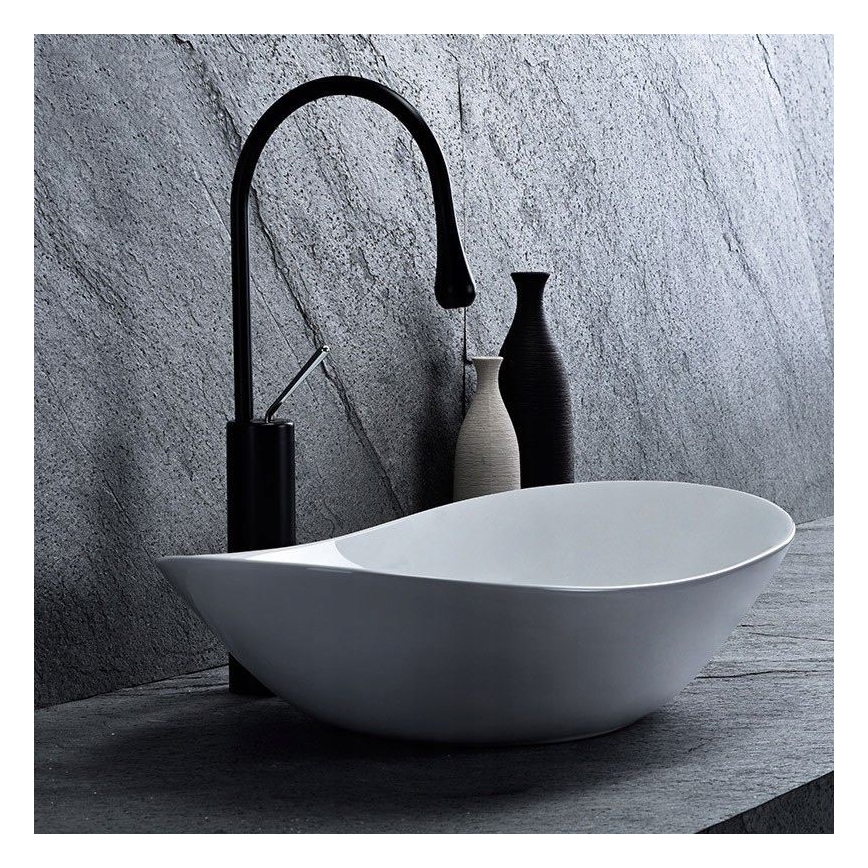 REA-U0441 - Lavabo sobre encimera ROYAL 35,5x61,5 cm cerámica/blanco brillante