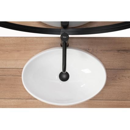 REA-U0462 - Lavabo de encimera LINDA 34x48,5 cm cerámica/blanco brillante