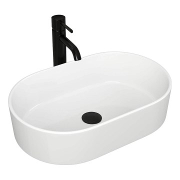 REA-U0600 - Lavabo sobre encimera ALMA 36x57 cm cerámica/blanco brillante