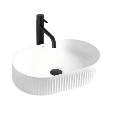 REA-U0603 - Lavabo sobre encimera VANDA 31x49 cm cerámica/blanco brillante
