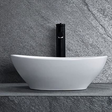 REA-U0623 - Lavabo para encimera SOFIA MINI 27x34 cm cerámica/blanco brillante