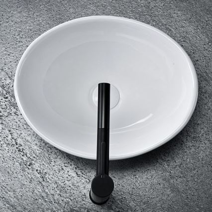 REA-U0623 - Lavabo para encimera SOFIA MINI 27x34 cm cerámica/blanco brillante