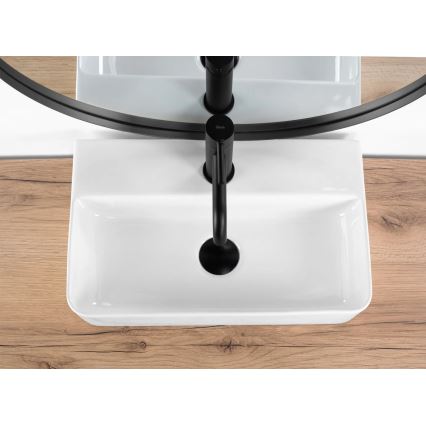 REA-U0630 - Lavabo para encimera/suspendido NAOMI 28,5x45,5 cm cerámica/blanco
