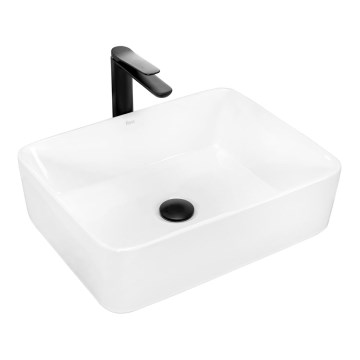 REA-U0669 - Lavabo sobre encimera ANITA 37,5x48,5 cm cerámica/blanco brillante