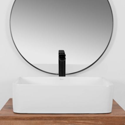 REA-U0669 - Lavabo sobre encimera ANITA 37,5x48,5 cm cerámica/blanco brillante