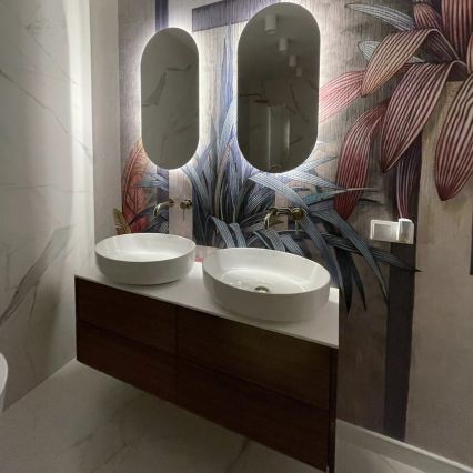 REA-U1223 - Lavabo sobre encimera QUEEN 41,5x55 cm cerámica/blanco brillante