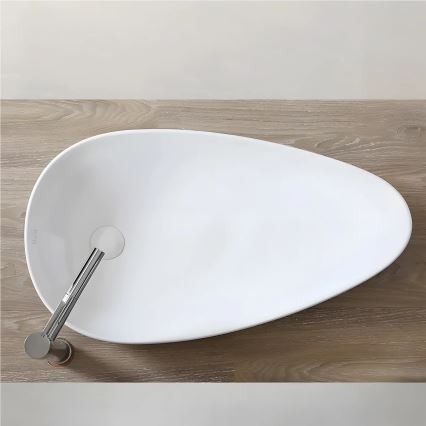 REA-U1500 - Lavabo sobre encimera GRETA 42,5x77 cm cerámica/blanco brillante