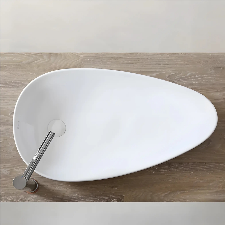 REA-U1500 - Lavabo sobre encimera GRETA 42,5x77 cm cerámica/blanco brillante