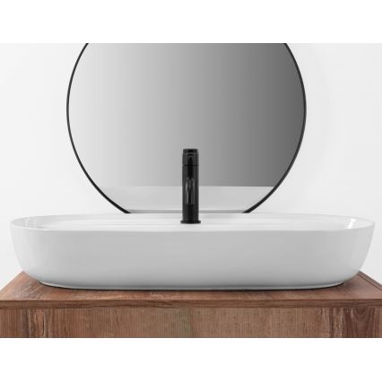 REA-U2541 - Lavabo sobre encimera AURA 41x81 cm cerámica/blanco brillante