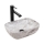 REA-U3321 - Lavabo sobre encimera BELINDA MINI 25x36 cm cerámica/gris/efecto piedra