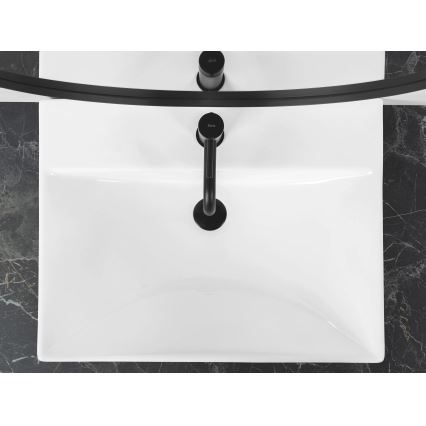 REA-U3326 - Lavabo encastrado MANDY 46x60 cm cerámica/blanco brillante