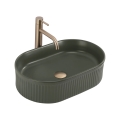 REA-U3611 - Lavabo sobre encimera VANDA 31 x 49 cm cerámica/verde oscuro