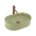 REA-U3612 - Lavabo sobre encimera VANDA 31x49 cm cerámica/verde