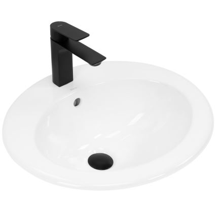 REA-U4122 - Lavabo encastrado DALIA 46x51,5 cm cerámica/blanco brillante