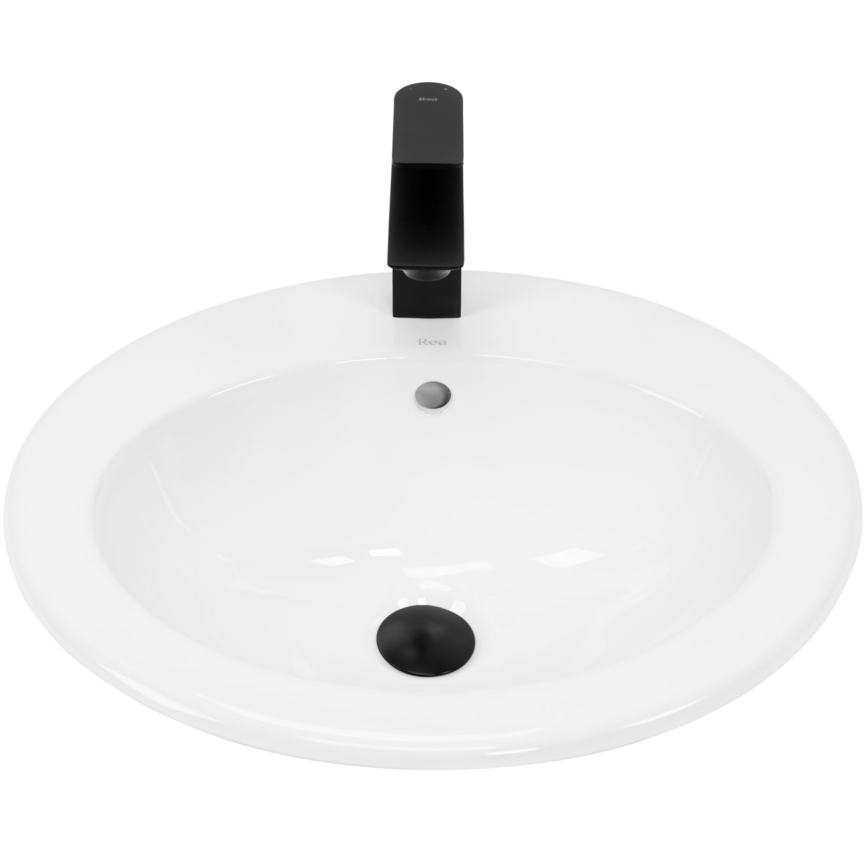 REA-U4122 - Lavabo encastrado DALIA 46x51,5 cm cerámica/blanco brillante