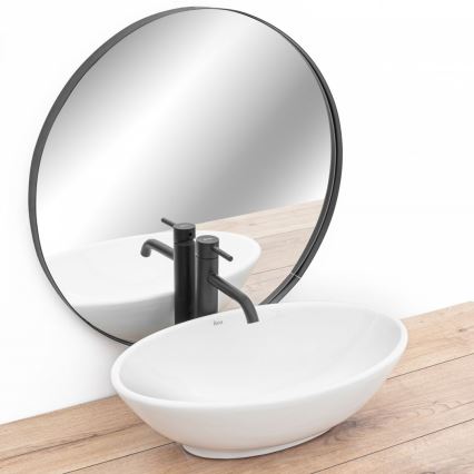 REA-U4603 - Lavabo de encimera PAMELA 33x53 cm cerámica/blanco brillante