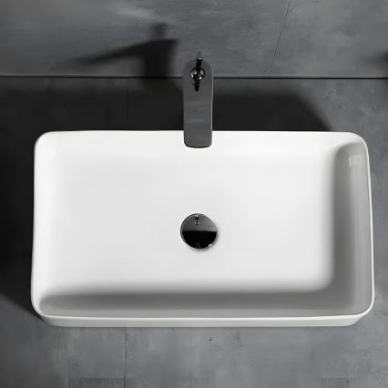 REA-U4800 - Lavabo para encimera DENIS 35x61,5 cm cerámica/blanco brillante