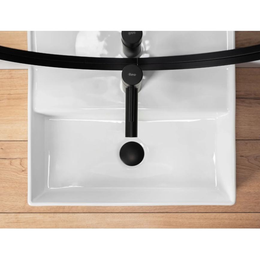 REA-U5000 - Lavabo sobre encimera VALERIA 35,5x50,5 cm cerámica/blanco brillante