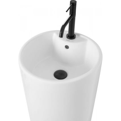 REA-U5635 - Lavabo exento BLANKA 85x40 cm cerámica/blanco brillante