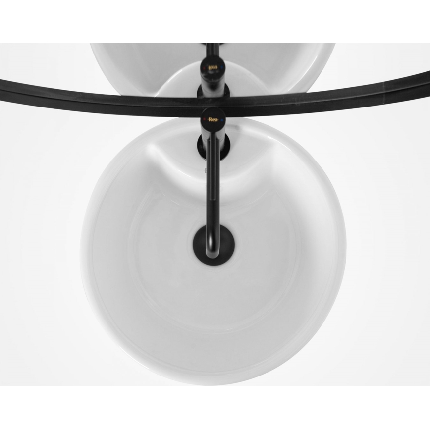 REA-U5635 - Lavabo exento BLANKA 85x40 cm cerámica/blanco brillante