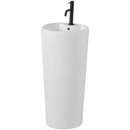 REA-U5635 - Lavabo exento BLANKA 85x40 cm cerámica/blanco brillante