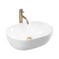REA-U6022 - Lavabo de encimera LISA 35x49 cm cerámica/blanco brillante