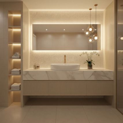 REA-U6371 - Lavabo sobre encimera JOANA 40,5x65,5 cm cerámica/blanco brillante