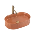 REA-U6377 - Lavabo sobre encimera VANDA 31x49 cm cerámica/naranja