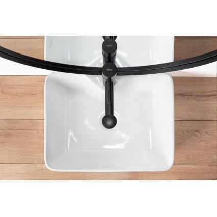 REA-U6524 - Lavabo sobre encimera KELLY 38x49 cm cerámica/blanco brillante